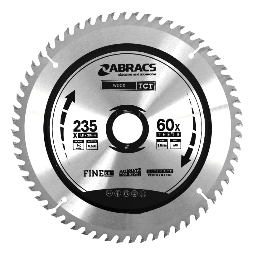 Abracs  TCT BLADE 235mm x 30mm x 60T - Wood 